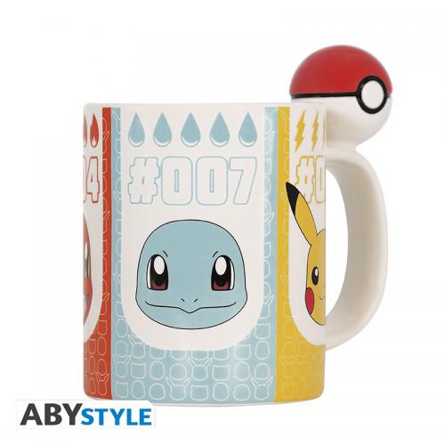 TAZZA (MUG) 3D POKèMON STARTERS ABY STYLE 460ML