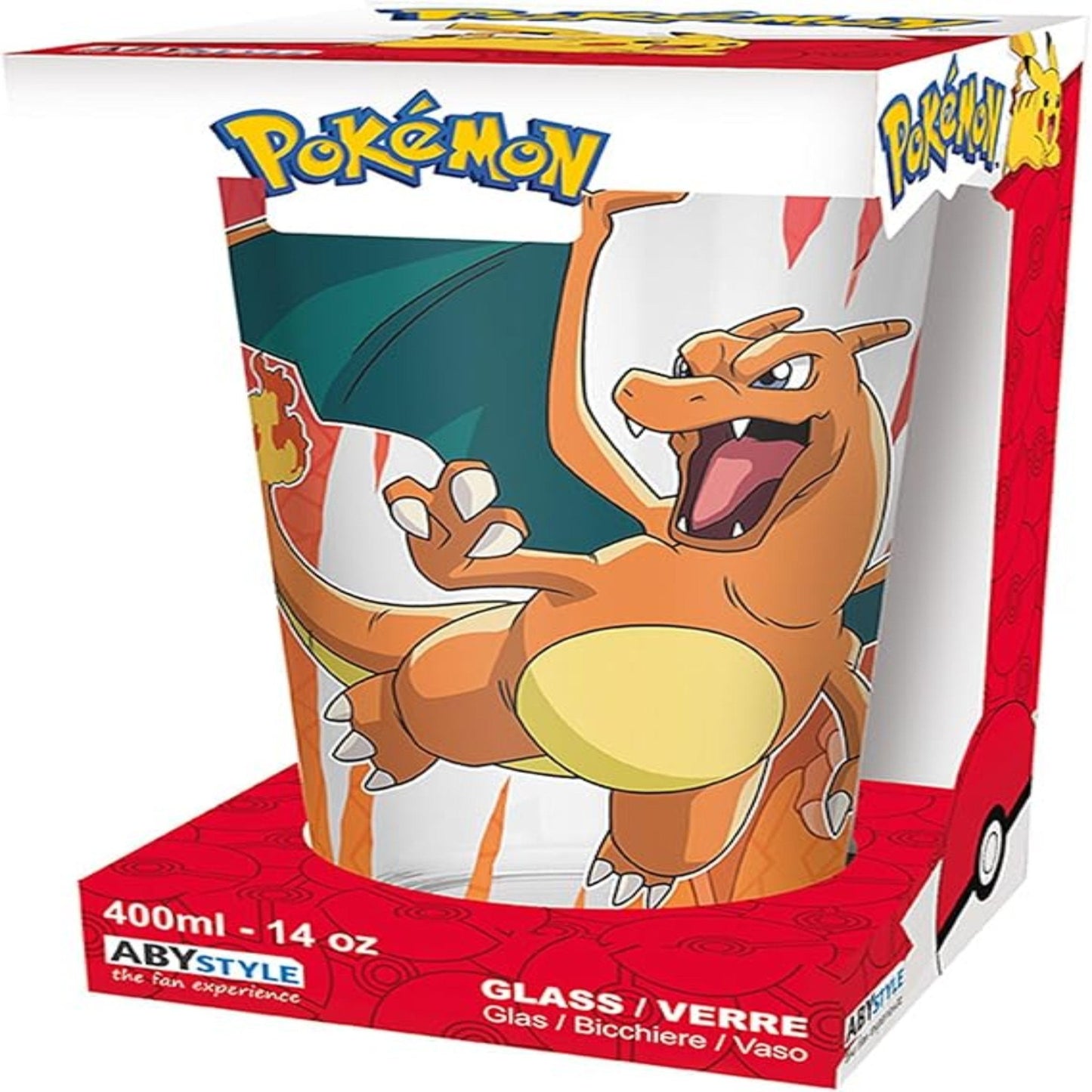 BICCHIERE (GLASS) POKèMON CHARIZARD ABY STYLE 400ML