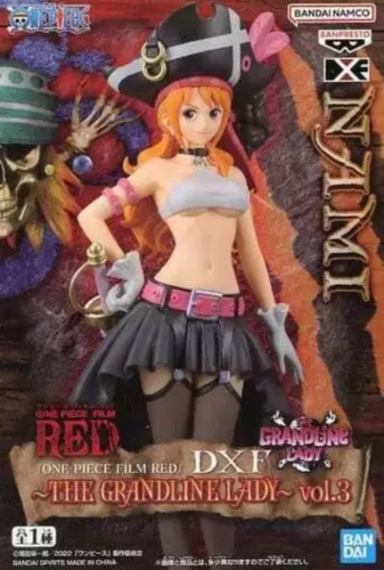 BANPRESTO FIGURE ONE PIECE NAMI "THE GRANDLINE LADY DXF SERIES MOVIE RED" 16CM