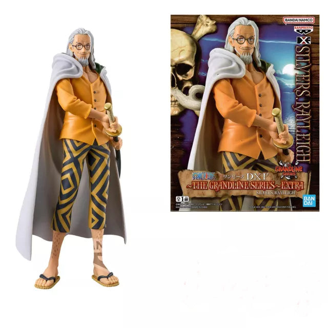 BANPRESTO FIGURE ONE PIECE SILVERS RAYLEIGH "THE GRANDLINE SERIES DXF" 17CM