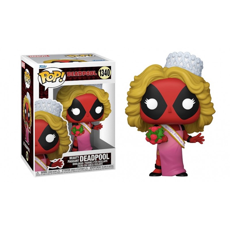 FUNKO POP MARVEL DEADPOOL BEAUTY PAGEANT BOBBLEHEAD 1340